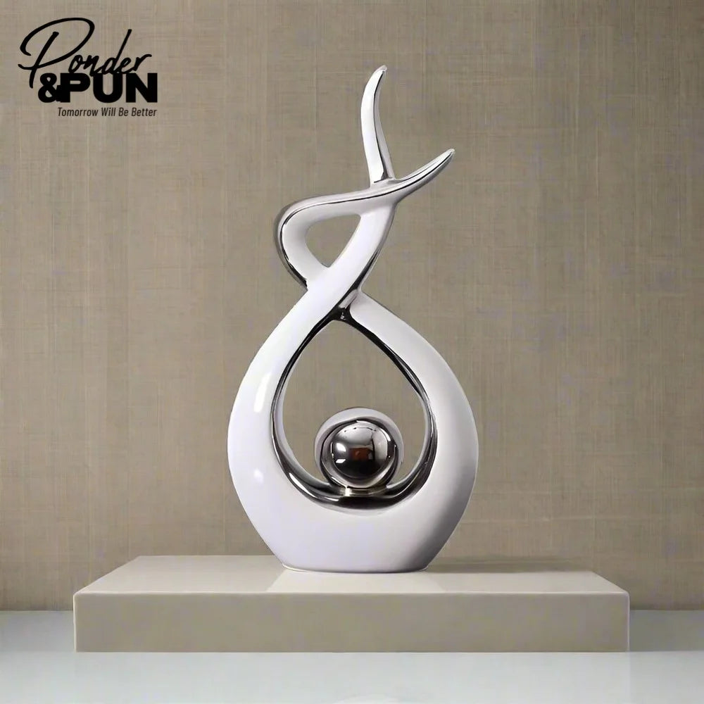 Whispers of Artistry Ceramic Art Decor Modern Home Accent