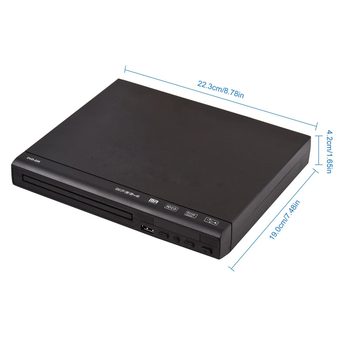 DVD CD Disc Player DVD-225 Home Multimedia Player AV Output