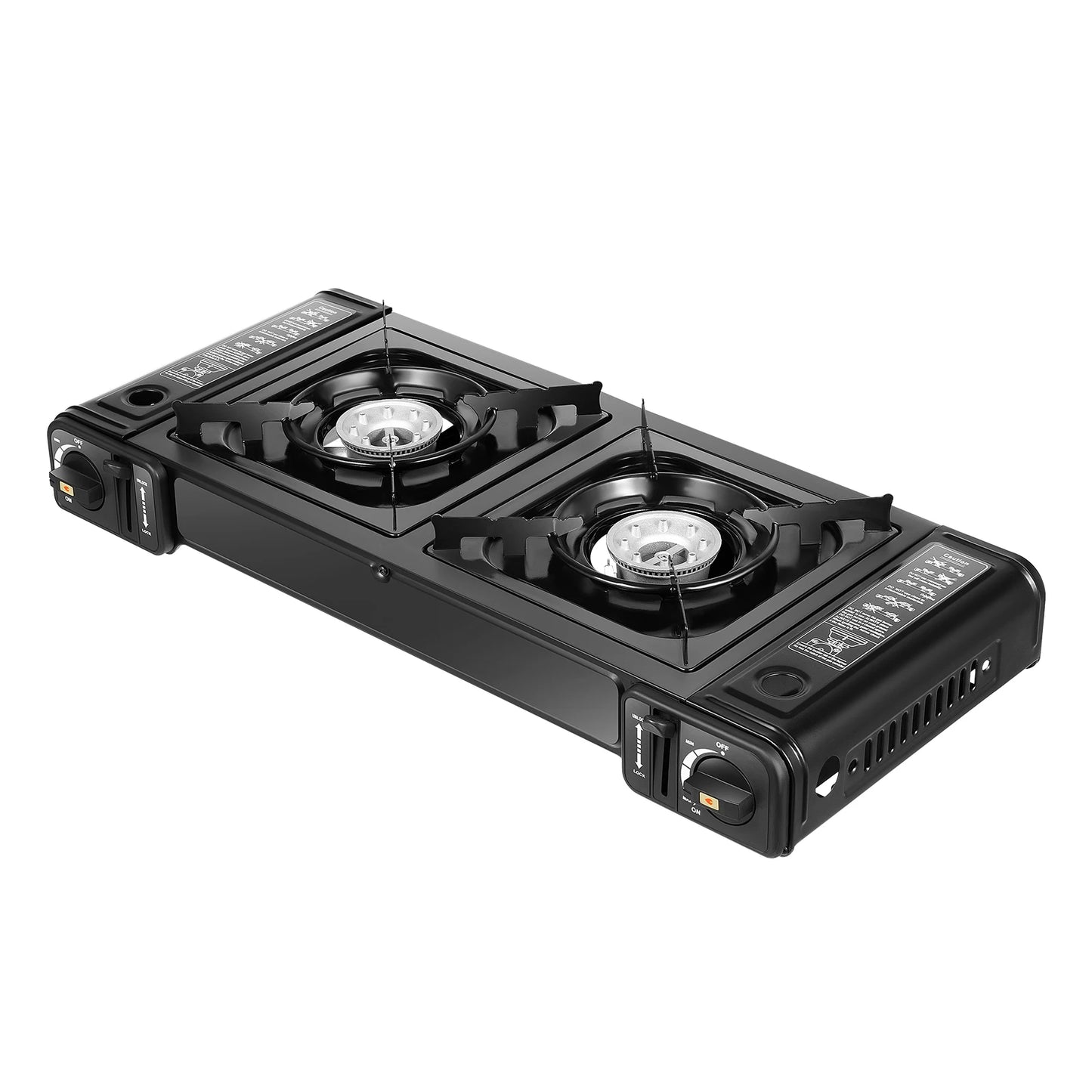 Camping Stove Dual Burner Grill Tray And Storage Case