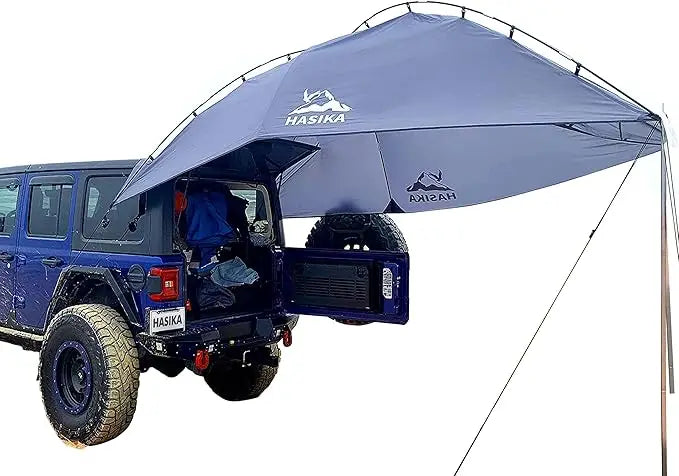 Versatile Teardrop Camping Tent And Awning Tarp For SUVs