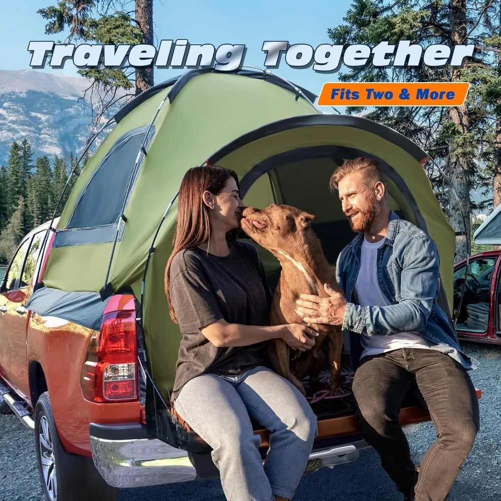Waterproof Truck Tent For Pickup Bed 3000mm PU 2 To 3 Person