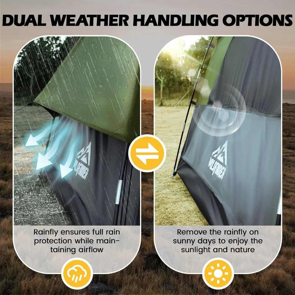 SUV Tent for Camping with Rainfly Waterproof PU3000mm Double Layer Design Car Tents for Camping SUV Tailgate Tent