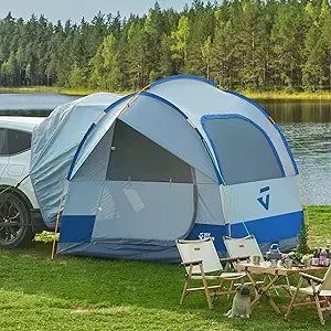 SUV Tailgate Tent With Rainfly Waterproof Aluminum Poles