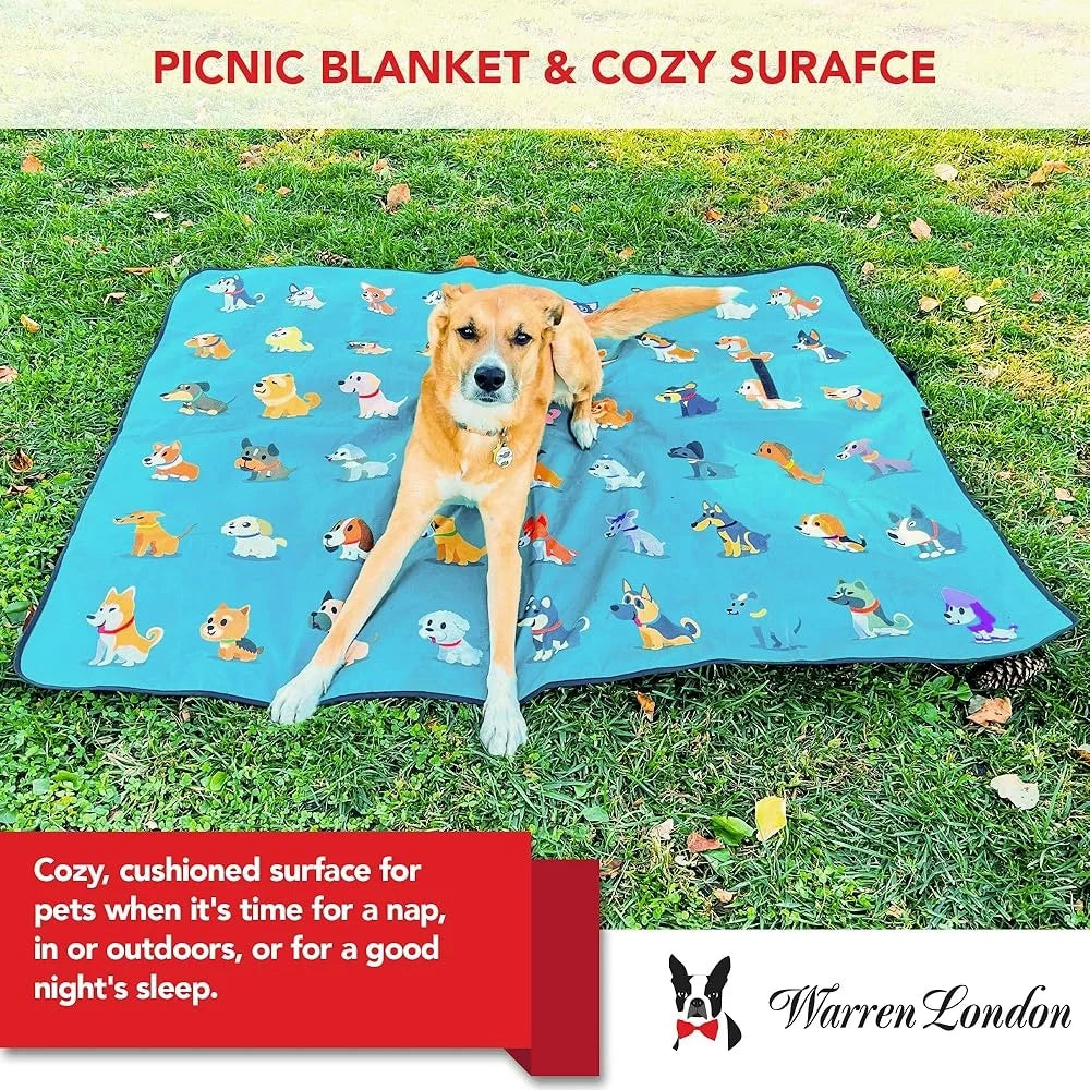 Grooming Blanket Dog Playpen Mat Waterproof Training Pad Picnic Blanket Soft Microfiber Couch Cover Pet Bed Indoor Outdoor Use