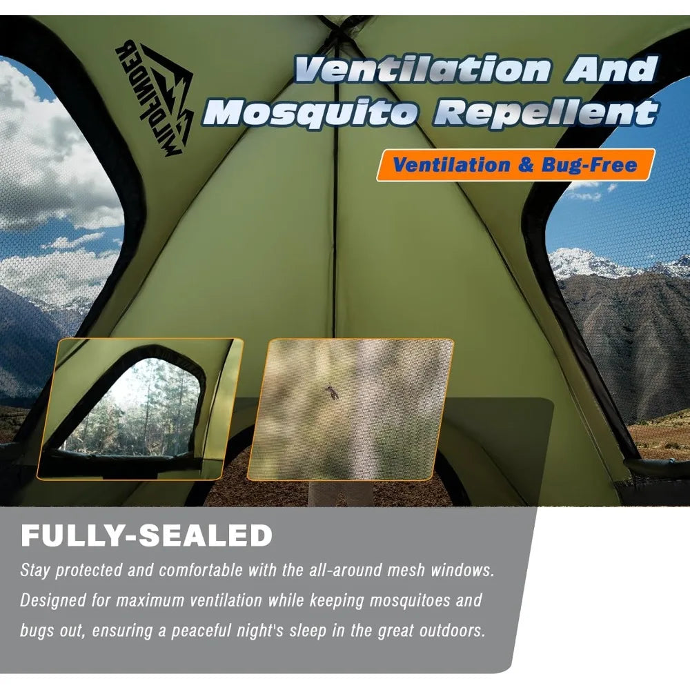 Waterproof Truck Tent For Pickup Bed 3000mm PU 2 To 3 Person