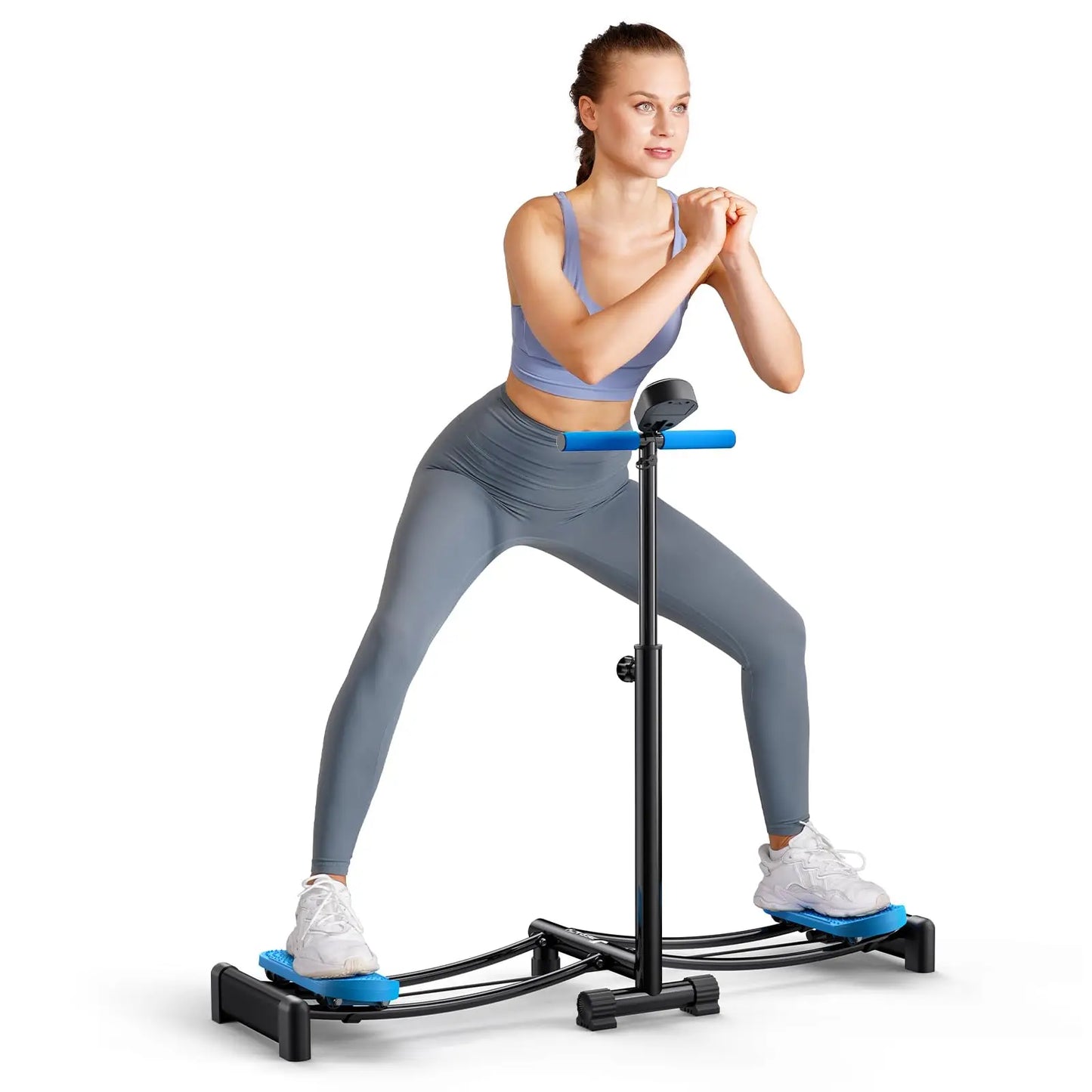 MERACH Ski Machine Simulated Ski Trainer Adjustable Height