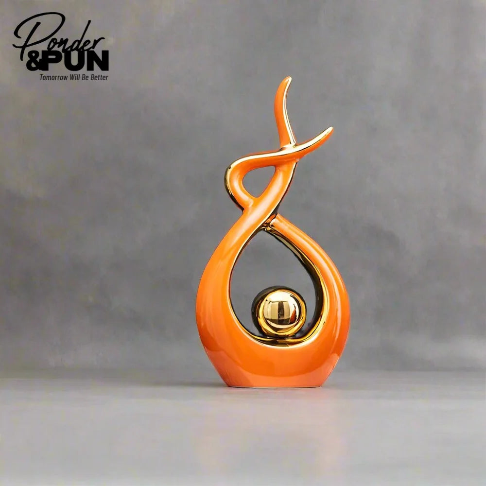 Whispers of Artistry Ceramic Art Decor Modern Home Accent
