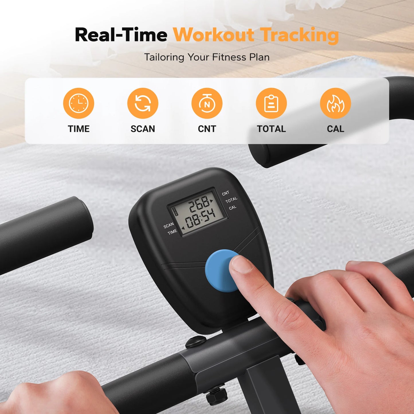 Merach 2in1 Squat Rowing Machine Foldable Home Gym