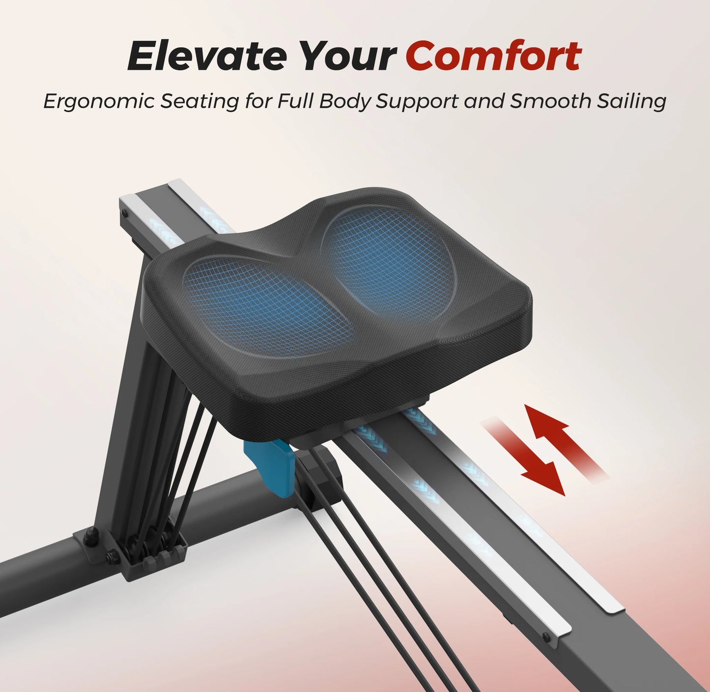 UTRYUP Rowing Machine Space Saving Ergonomic Seat Home Gym