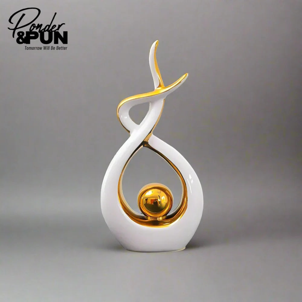 Whispers of Artistry Ceramic Art Decor Modern Home Accent