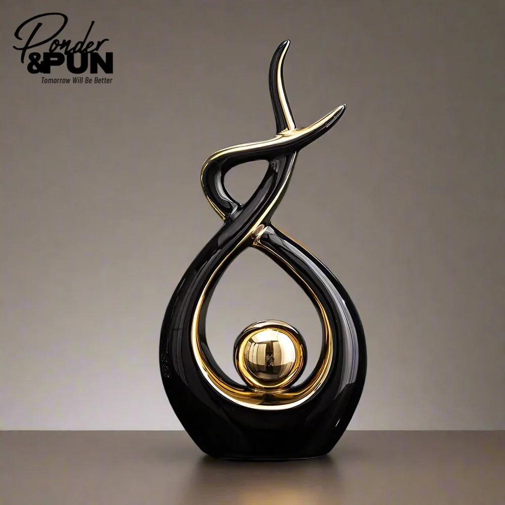 Whispers of Artistry Ceramic Art Decor Modern Home Accent