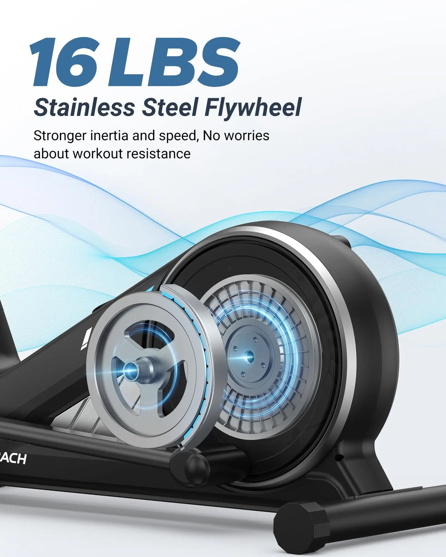 Merach Elliptical Magnetic Drive 16 Resistance App Plus