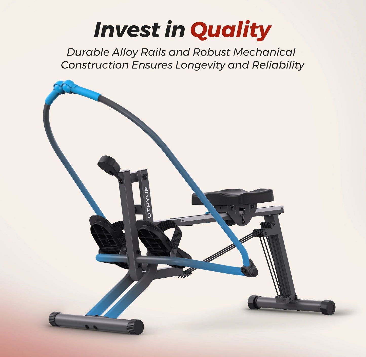 UTRYUP Rowing Machine Space Saving Ergonomic Seat Home Gym
