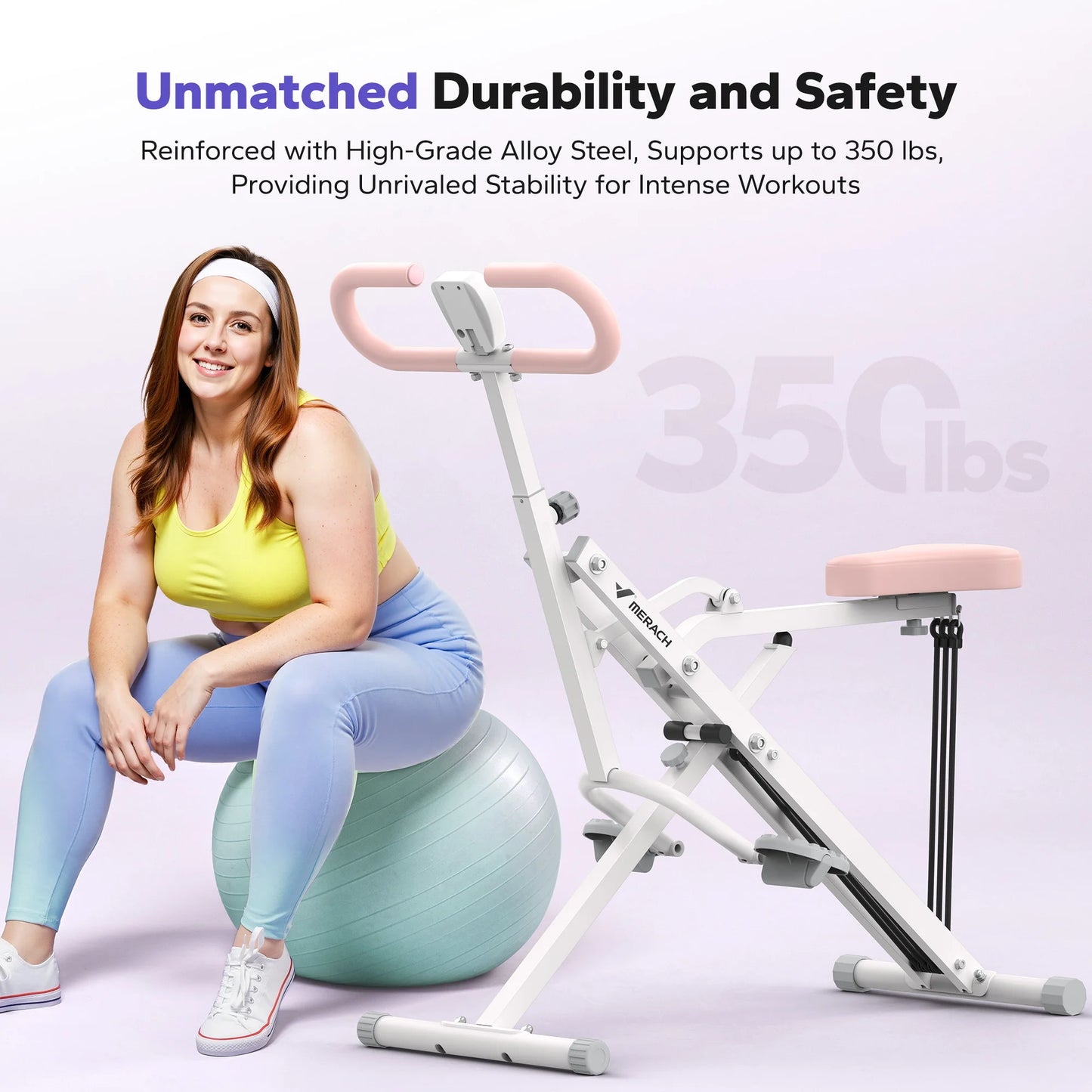 Merach 2in1 Squat Rowing Machine Foldable Home Gym