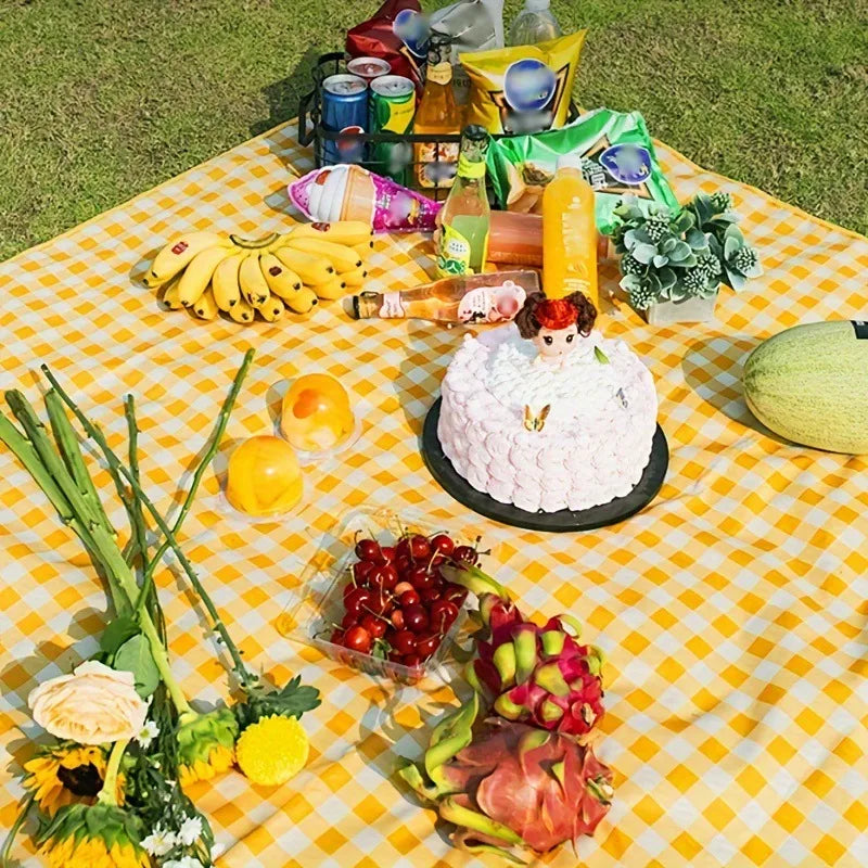 Outdoor Camping Picnic Blanket Waterproof Mat Tent Cushion Lawn Mat for Outings and Picnics