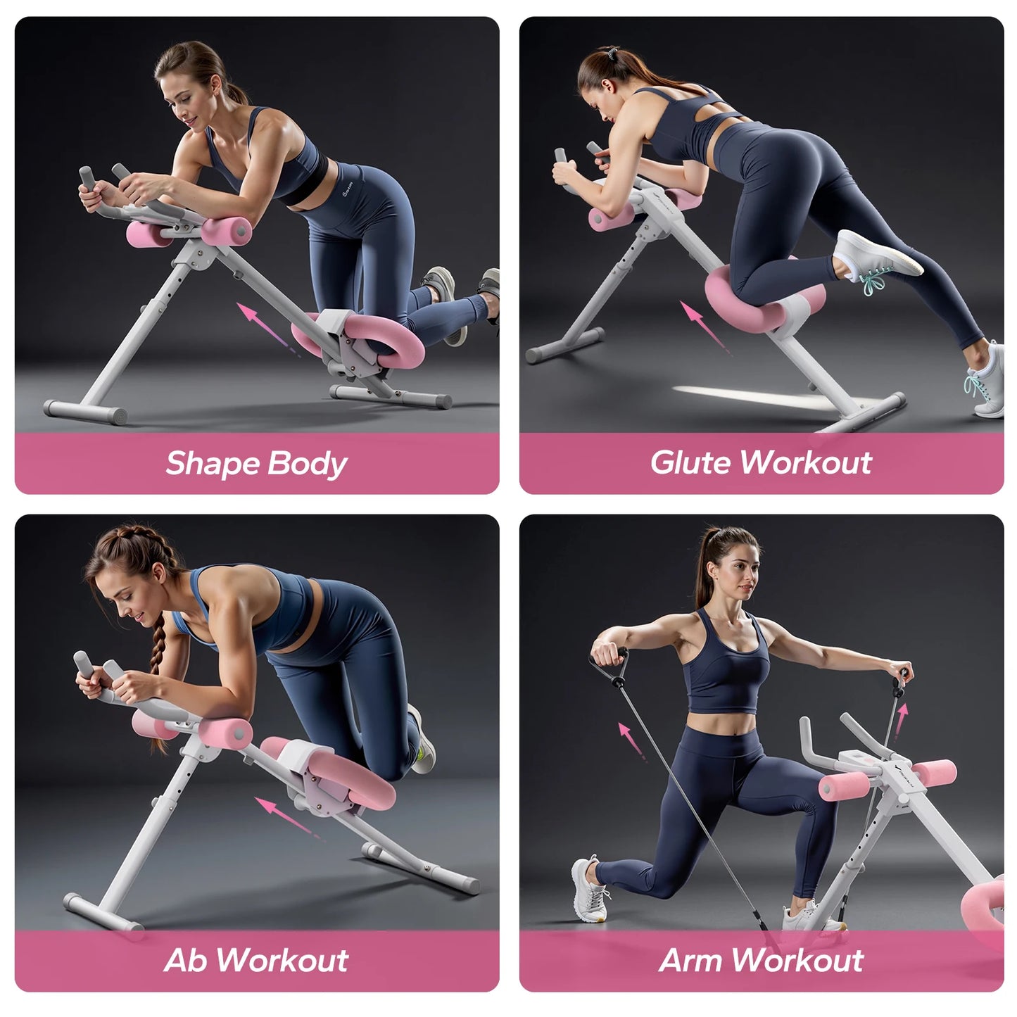 Merach Abdominal Trainer Adjustable Foldable Core Workout
