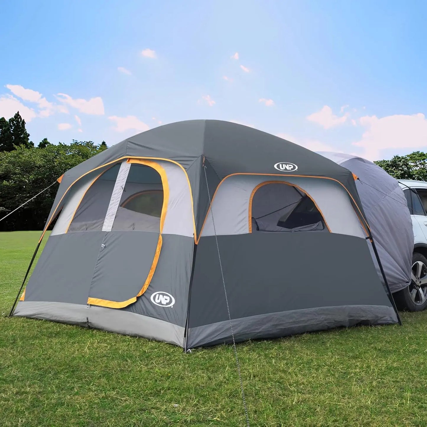 Tent For Camping 6 Person SUV Tailgate Tent Easy Set Up With Rainfly 10x9x78in Height