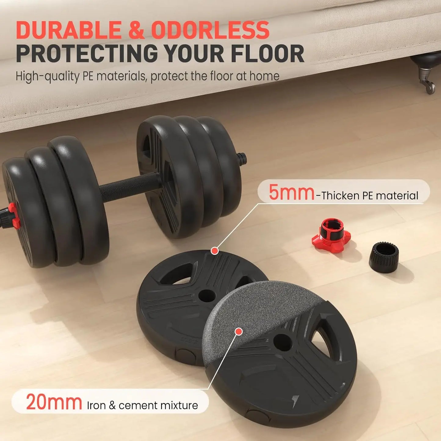 Adjustable Dumbbells 30 40 80 Lbs 3 In 1 Kettlebell Barbell