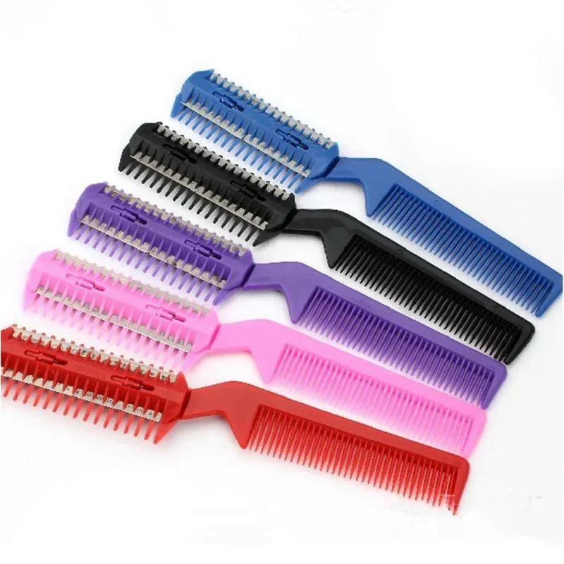 Razor Grooming Comb for Cats and Dogs with Stainless Steel Blades Thinning Hairbrush Pet Trimmer and Cutting Tool