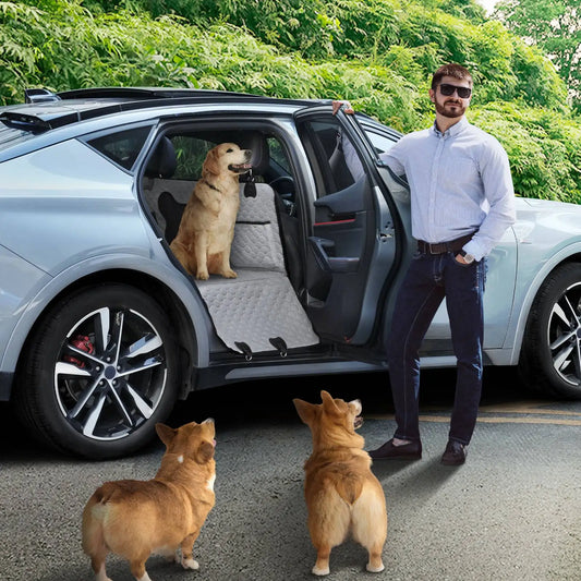 Dog Car Seat Cover Pet Mat Back Seat Extender Cover Travel Protector Mat Car Rear Back Seat Seat Bed