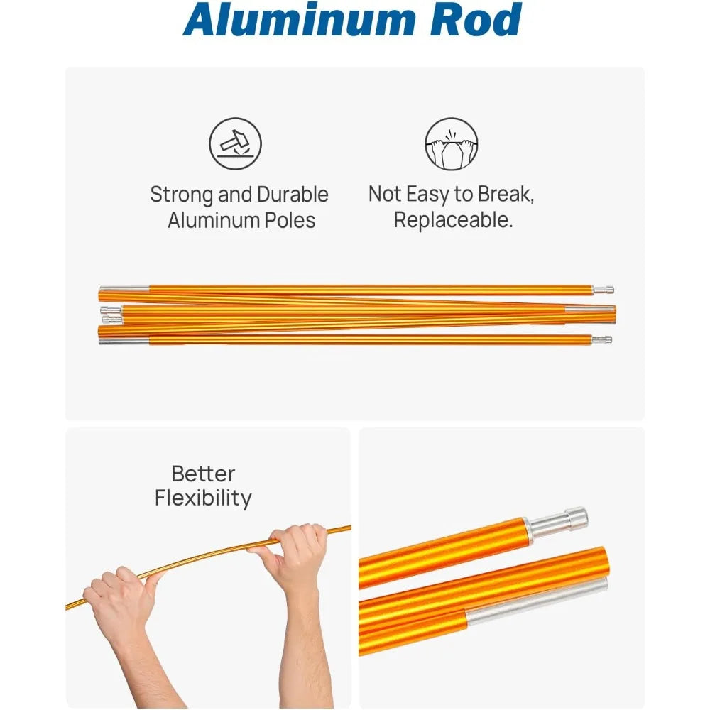 SUV Tailgate Tent With Rainfly Waterproof Aluminum Poles