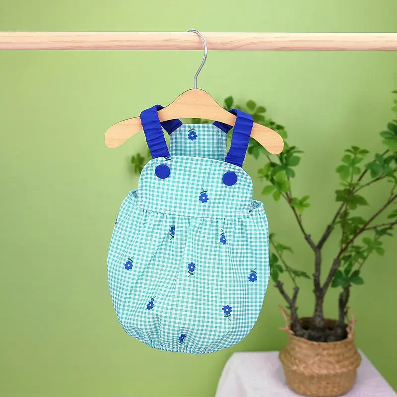 Summer Dogs Clothes Small Chihuahua Vest Flower Skirt Dogs Plaid For Clothing Dog Small Dress Suspender Cute Print Pet Dresses