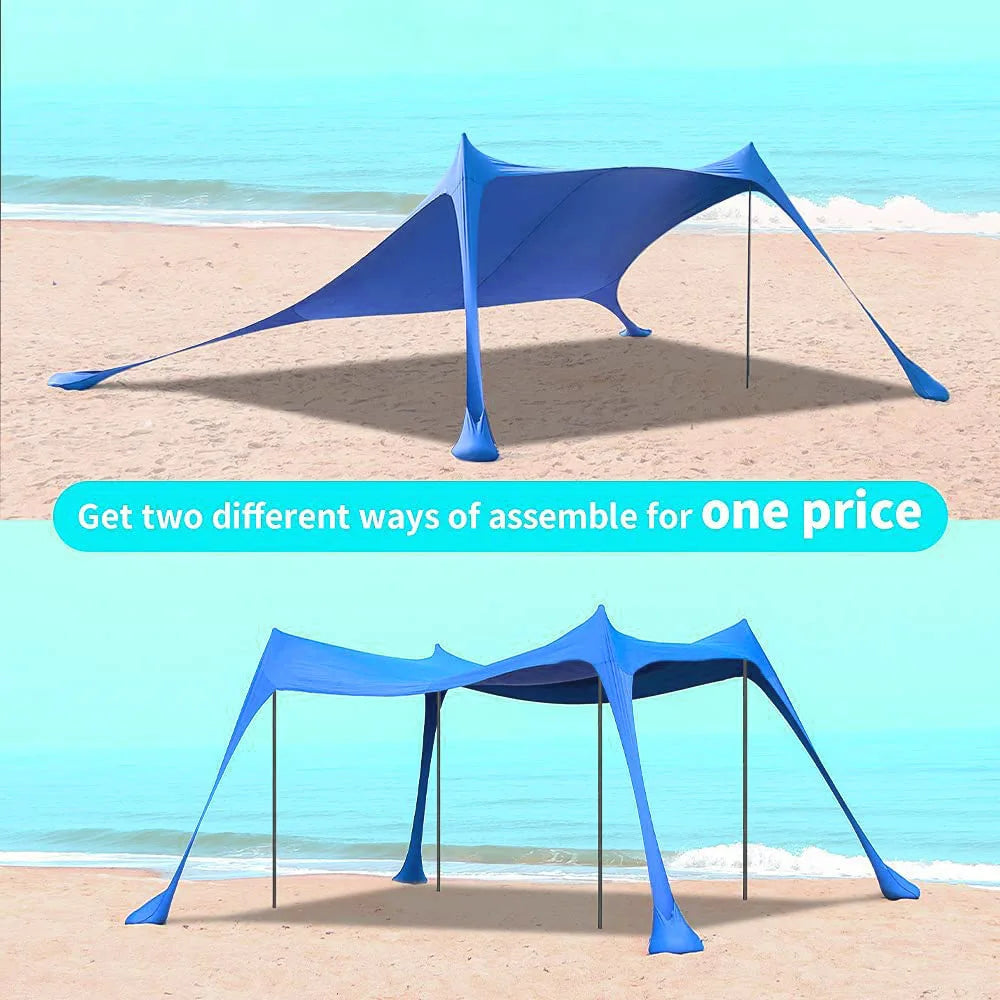 Outdoor Lawn Beach Canopy Tent Sun Protection Portable