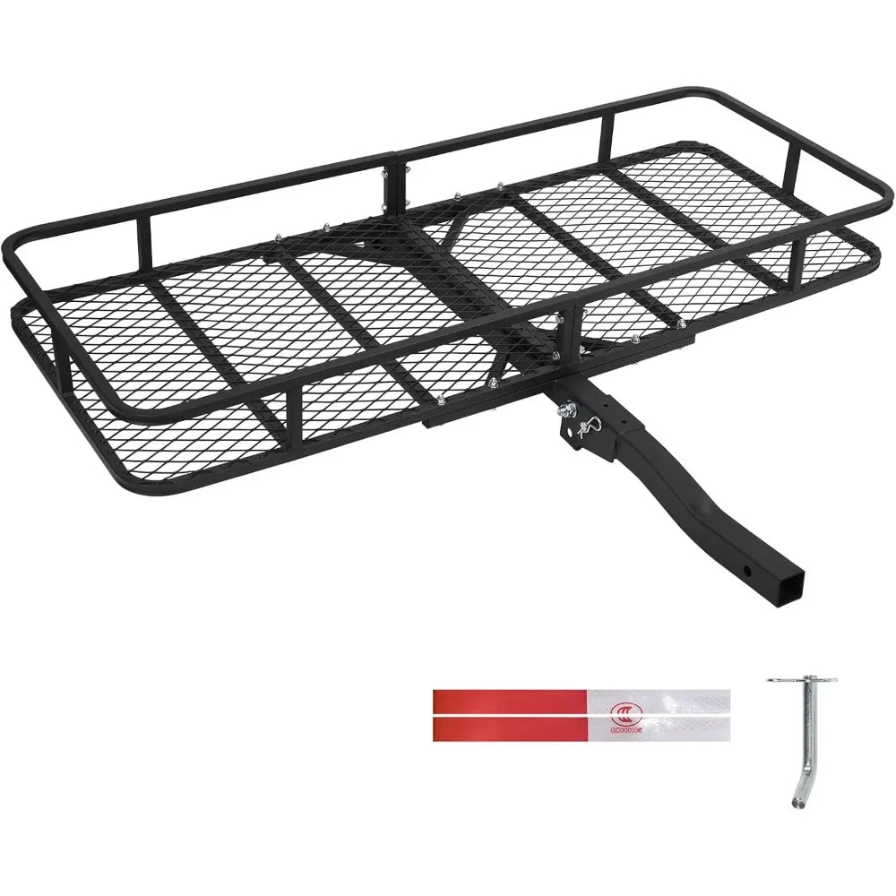 Trailer Hitch Cargo Carrier Rack Folding Mount For SUV RV