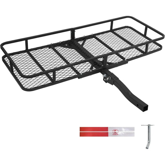 Trailer Hitch Cargo Carrier Rack Folding Mount For SUV RV