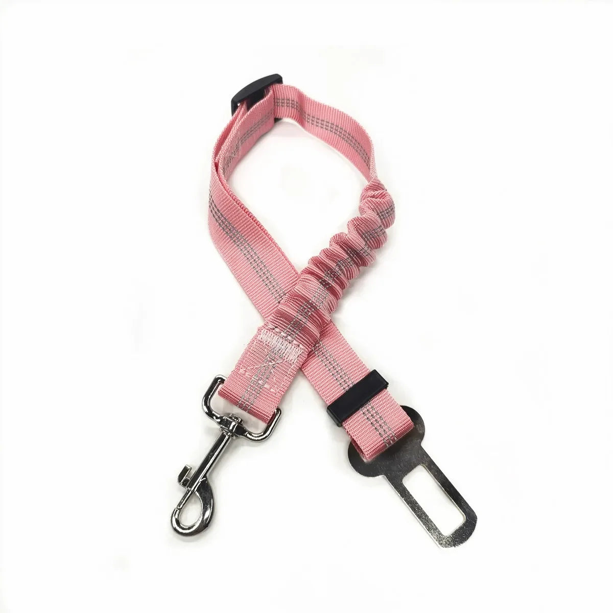 Pet Dog Car Seat Belt Retractable Buffer Elastic Reflective Safety Traction Rope Leash Harness Dog Accessories Supplies