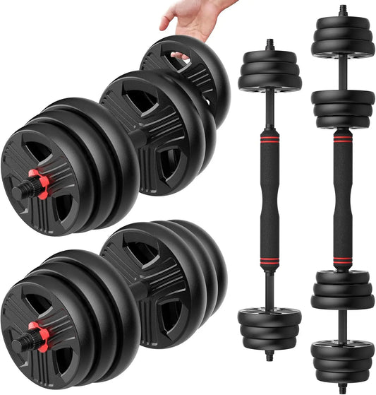 Adjustable Dumbbells 30 40 80 Lbs 3 In 1 Kettlebell Barbell