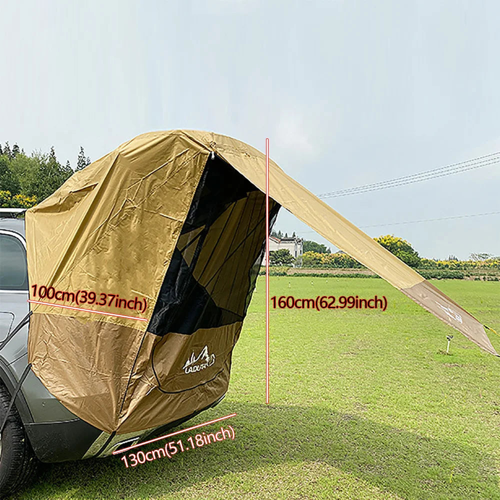 Car Trunk Tent Tailgate Shade Awning Rainproof Camping Tent