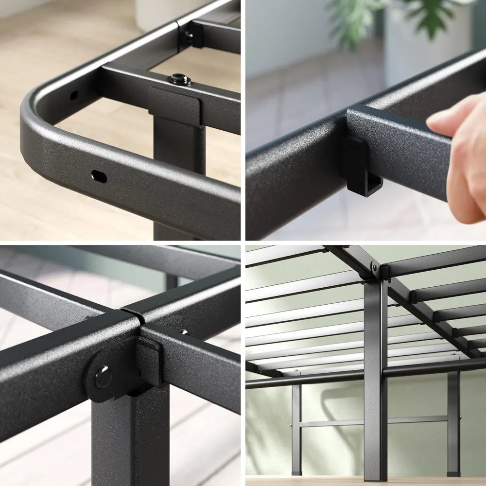 14 Inch Queen Metal Bed Frame Easy Assembly SmartBase