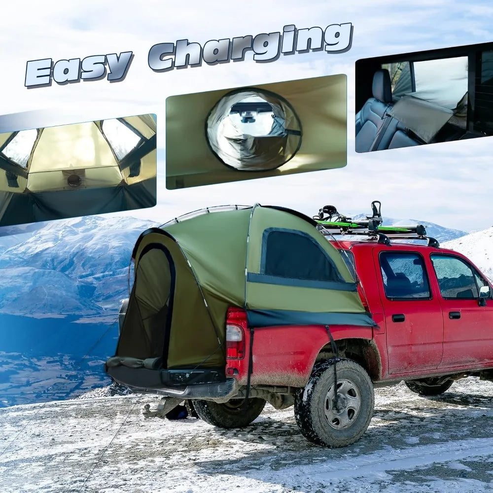 Waterproof Truck Tent For Pickup Bed 3000mm PU 2 To 3 Person