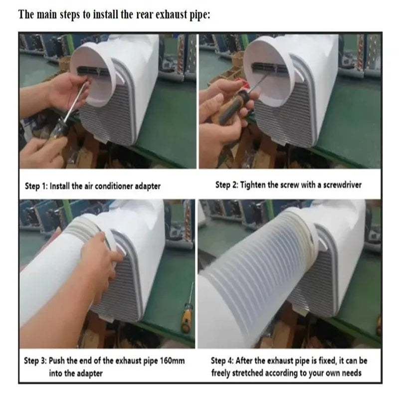 Treeligo 12V 24V 110V Portable Electric Tent Air Conditioner Outdoor Camping AC for Car SUV RV Camper Van