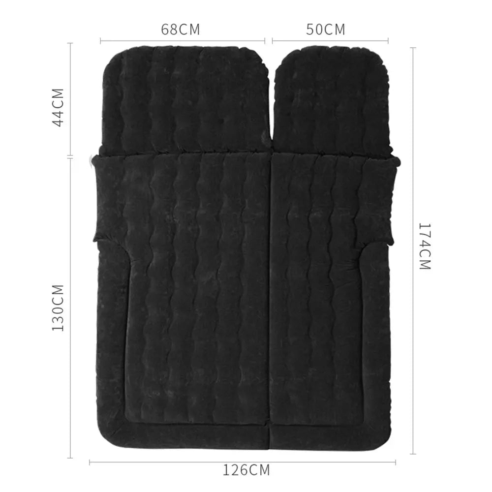 Portable SUV Travel Air Mattress Cushion Inflatable Car Bed Mattress with 2 Pillows Outdoor Camping Cushion