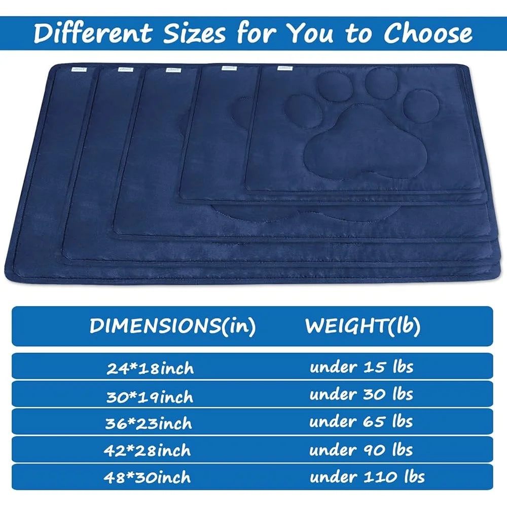 Anti Slip Dog Crate Mat Washable Kennel Pad Comfortable Sleeping Mat for Pets Furniture and Car Seat Protection
