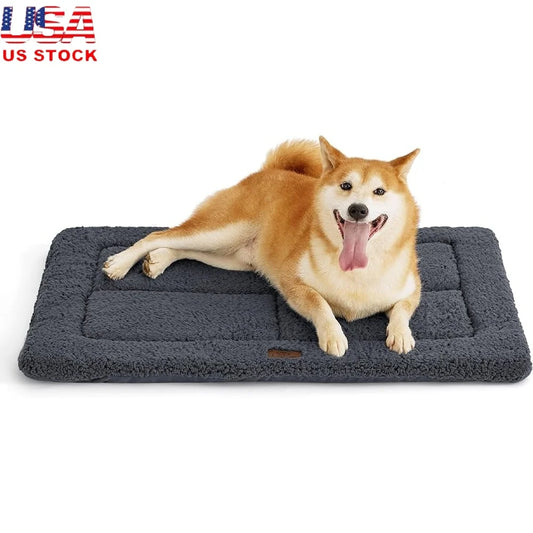 Washable Large Dog Crate Bed Lightweight Foam Mat Indoor Outdoor Travel Easy Clean Portable Dog Bedding Pet Mat 35x23
