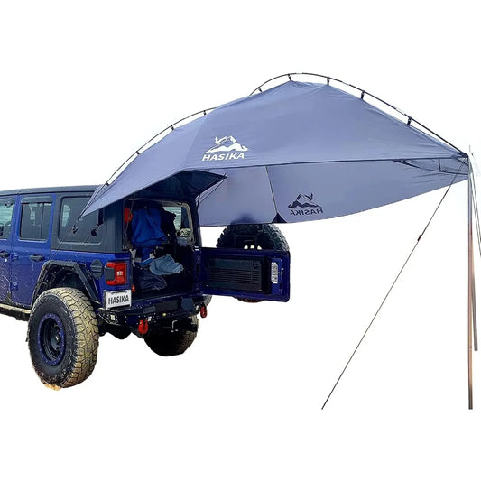 Versatile Teardrop Camping Tent And Awning Tarp For SUVs