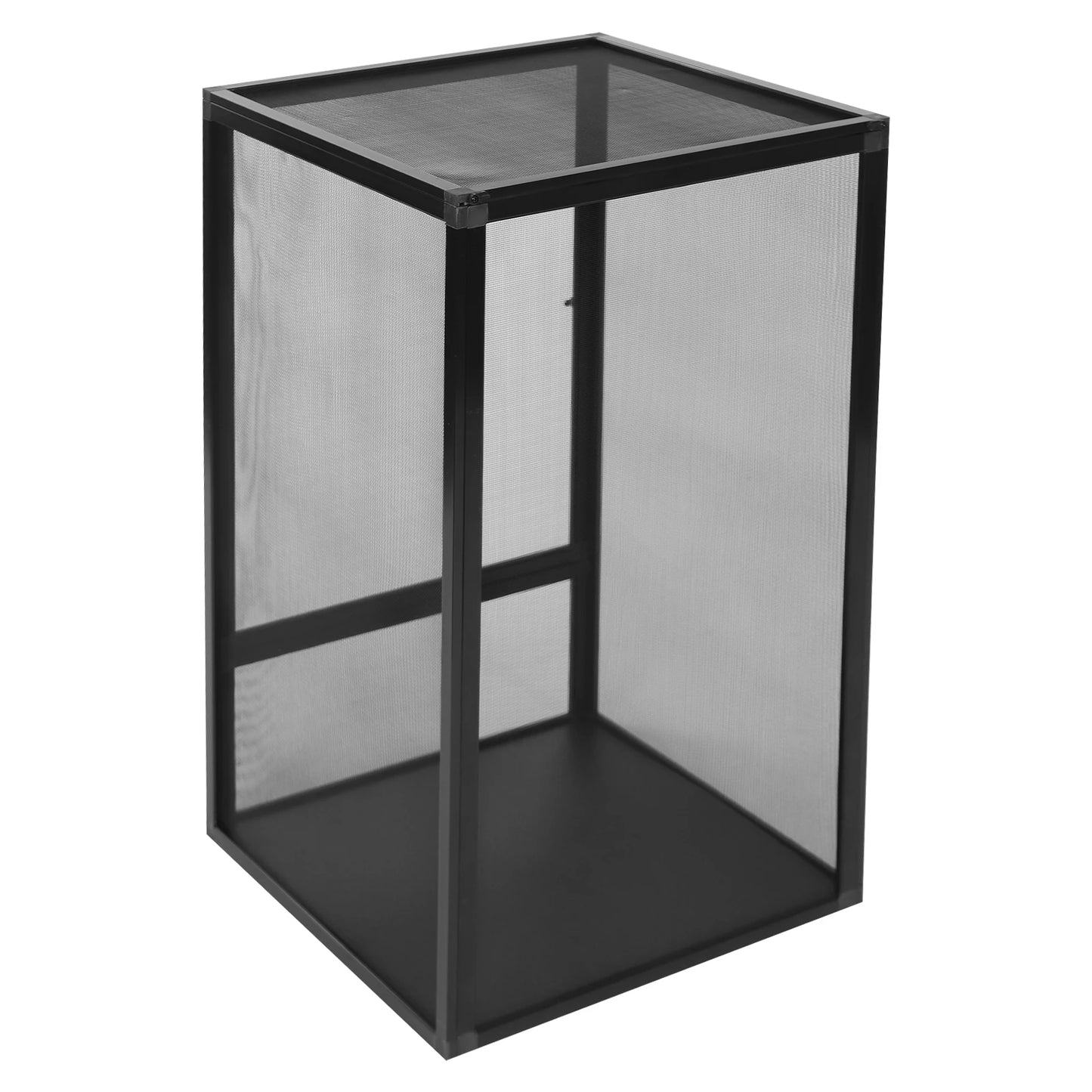 Aluminum Alloy Reptile Vivarium Screen Cage Enclosure Climbing Container Feeding Box for Snake Turtle