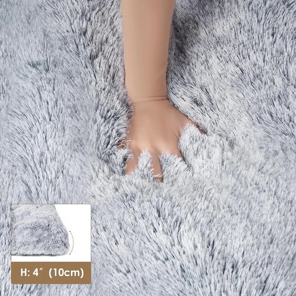 Extra Large Plush Dog Bed Soft Faux Fur Washable Anti Anxiety Crate Pad Non Slip Comfortable Pet Mat