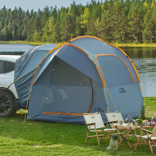 SUV Tailgate Tent With Rainfly Waterproof Aluminum Poles