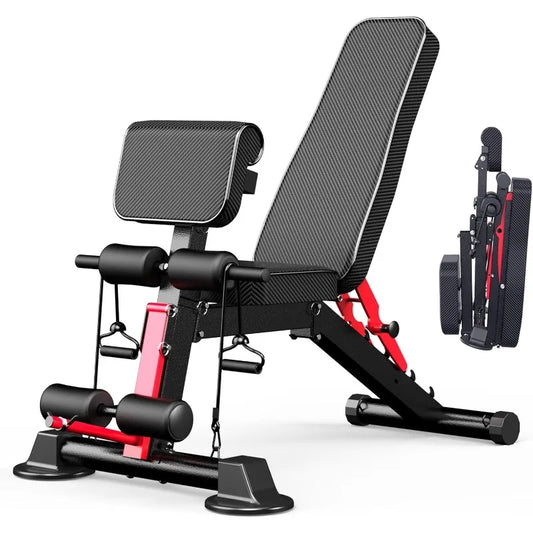 Utility weightBenches for Exercise, Free Installation Design for Portable Fitness Strength Training Equipment at Home Gym