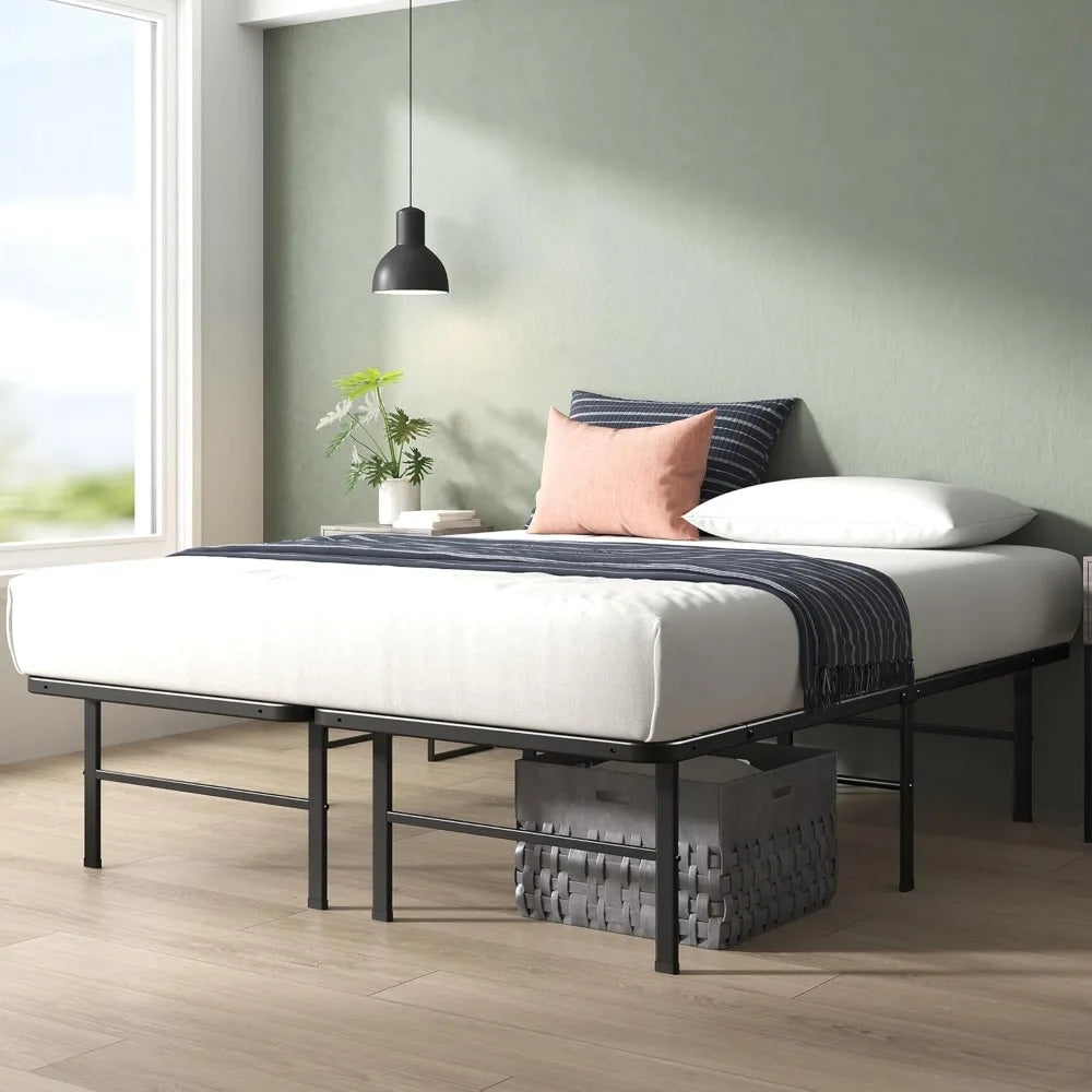 14 Inch Queen Metal Bed Frame Easy Assembly SmartBase