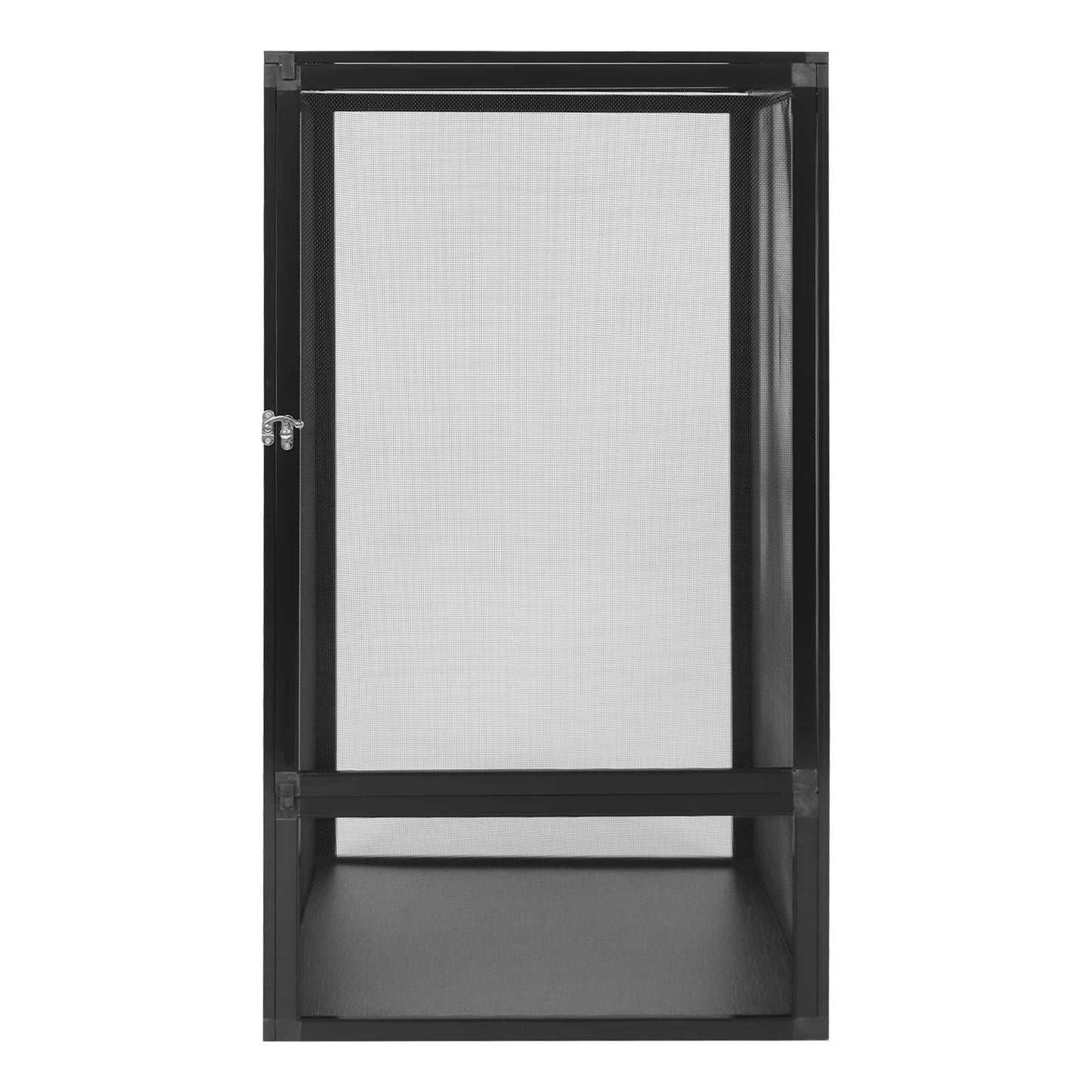 Aluminum Alloy Reptile Vivarium Screen Cage Enclosure Climbing Container Feeding Box for Snake Turtle