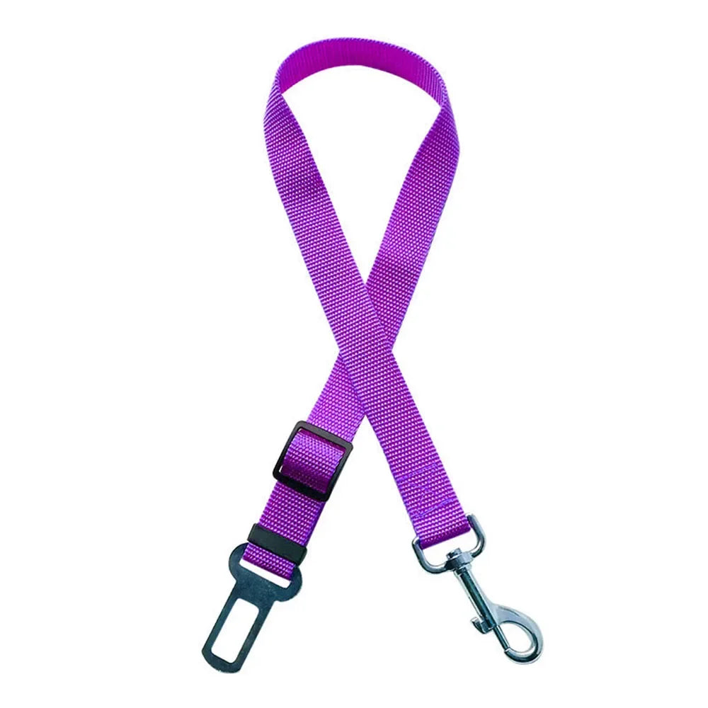 Pet Dog Car Seat Belt Retractable Buffer Elastic Reflective Safety Traction Rope Leash Harness Dog Accessories Supplies
