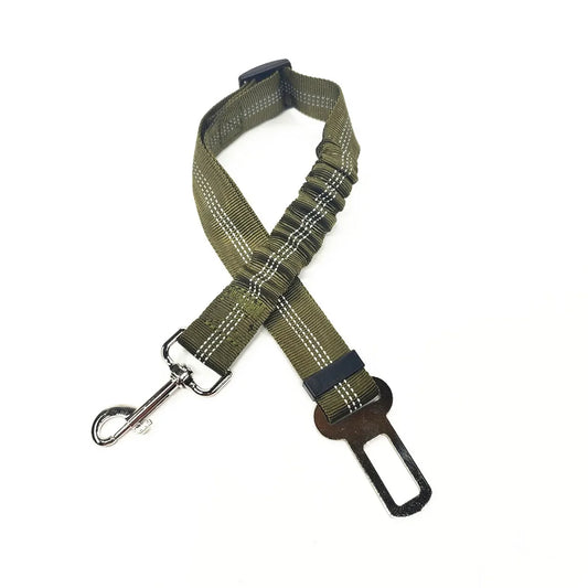 Pet Dog Car Seat Belt Retractable Buffer Elastic Reflective Safety Traction Rope Leash Harness Dog Accessories Supplies