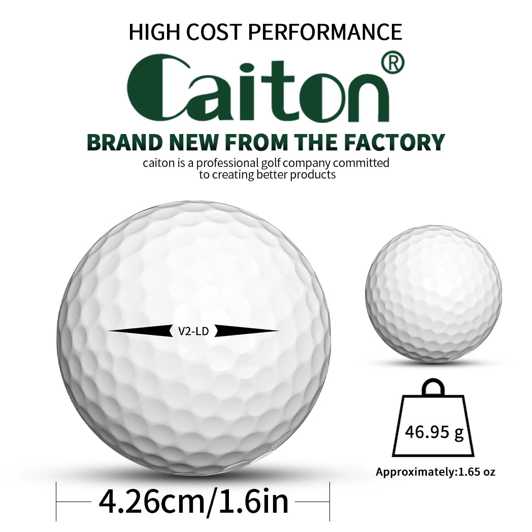 100 Pack Golf Distance Balls Dual Layer Long Shots Training