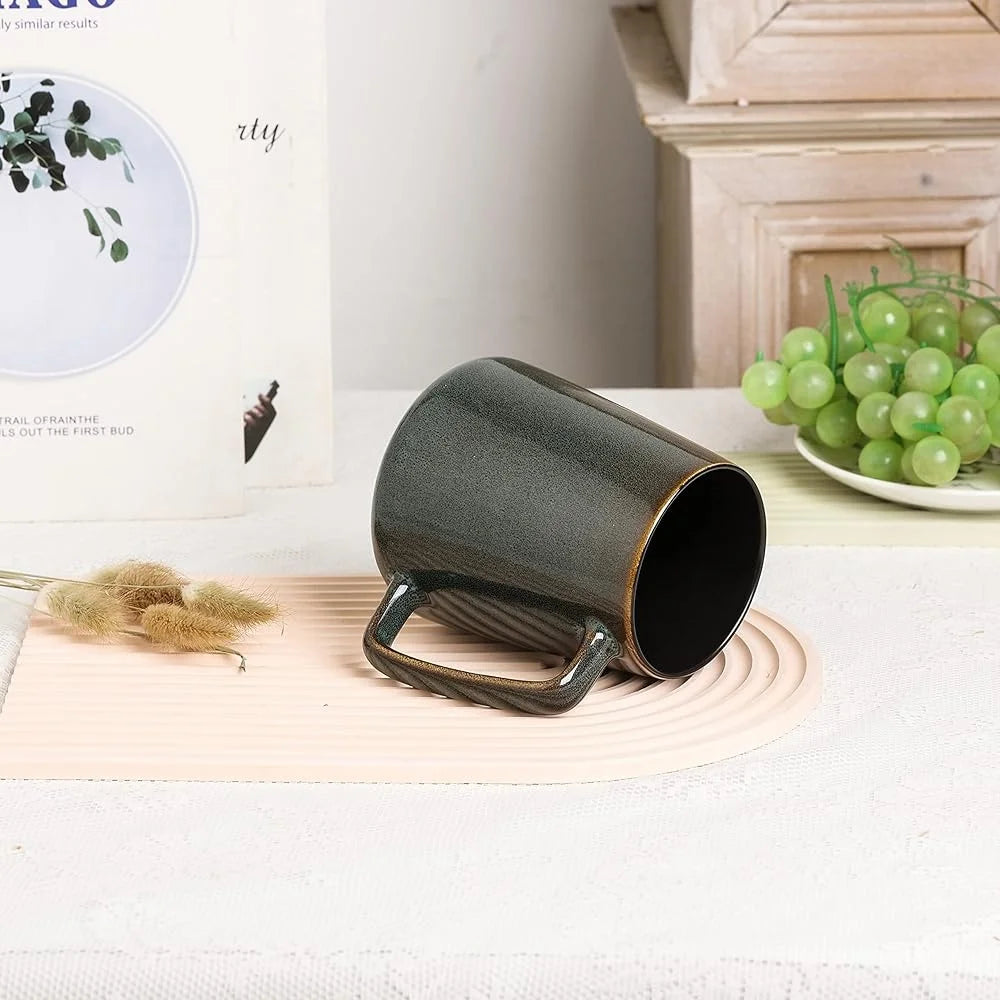 Large Ceramic Coffee Mugs 24oz Extra Large Handle Design Dishwasher Microwave Safe Unique Glaze Ideal for Home and Office Gifts