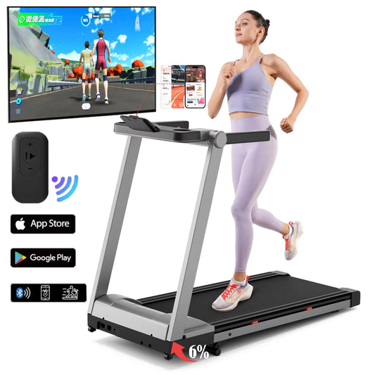 Three Point Five HP Foldable Incline Treadmill Touch Screen